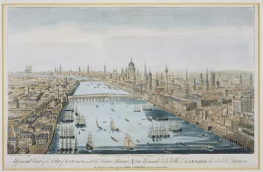 Vista General de la Ciudad de Londres y el Río Támesis, lámina 2 de 